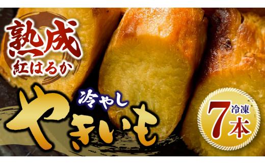 冷やし焼き芋 7本 1箱 べにはるか さつまいも 焼き芋 芋 焼いも 焼芋 サツマイモ スイーツ感覚 ねっとり 甘い 熟成 冷やし やきいも しっとり 美味しい アイスクリーム 相性抜群 ギフト 贈答用 健康おやつ 石岡市 (A35-002)
