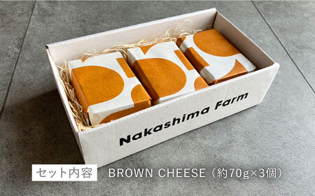 【3月発送】〈酪農家の手作り〉世界銅賞受賞！BROWN CHEESE 3点 セット【ナカシマファーム】[NAJ013] ブラウンチーズ チーズ ナカシマファーム チーズ 酪農家の手作りチーズ てづくり