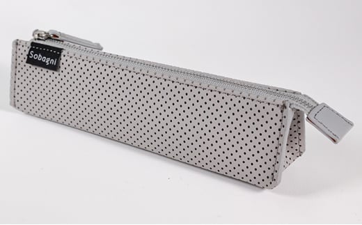 Sobagni　パンチングペンケース（ライトグレー） [№5786-8559]4279
