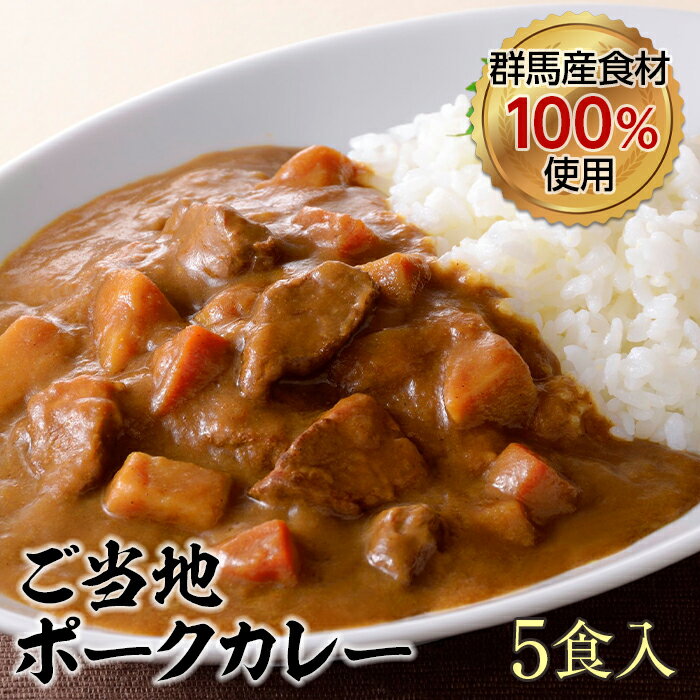 【ふるさと納税】上州麦豚 カレー5食入(200g×5) 豚 銘柄豚 ブランド豚 肉 F21E-427