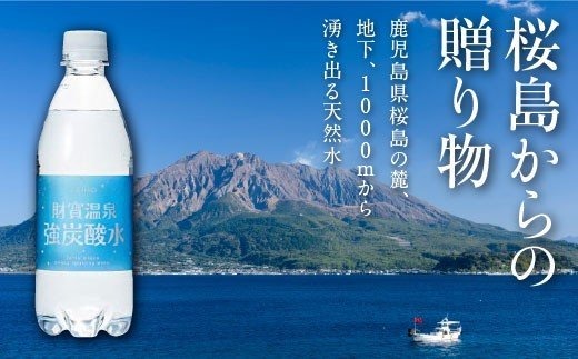 E5-2258／【6回定期】財寶温泉 強炭酸水500ml×24本