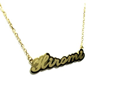 17-9-3 ｅｊブランド『　i-LACQ　』アイ・ラシク　K18YGネームネックレス