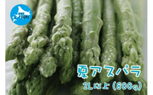 【2025年夏発送】北海道上ノ国町産 刀祢農園の夏アスパラ　2L以上（800g）