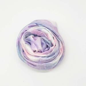 川俣シルクツイルストール 紫陽花（パープル） FAF-0254