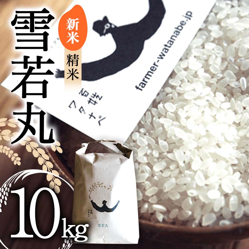 【ふるさと納税】 【令和8年産 新米 先行予約】 特別栽培米 雪若丸 (精米) 10kg 《令和8年9月中旬～発送》 『最上園』 米 白米 ご飯 農家直送 山形県 南陽市 [1977-R8]