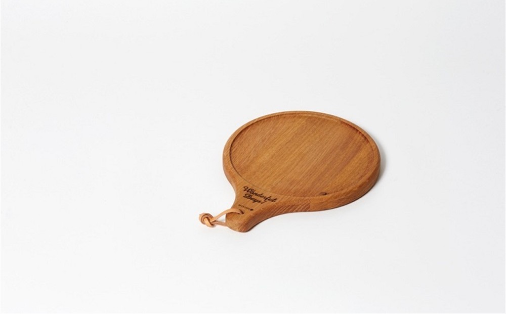 木製プレート ピザプレート バルーンカッティングボード【ブラウンオーク】