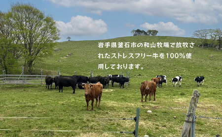 fn-77-002 釜石和山放牧牛 和の風バーグ 20個 エム牧場