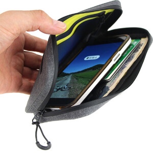 R250 防水スマートライドポーチ  スーパーDX2 グレー W小銭入れ