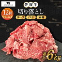 【ふるさと納税】【全12回定期便】佐賀牛 切り落とし 500g【田中畜産牛肉店】 [HBH132]