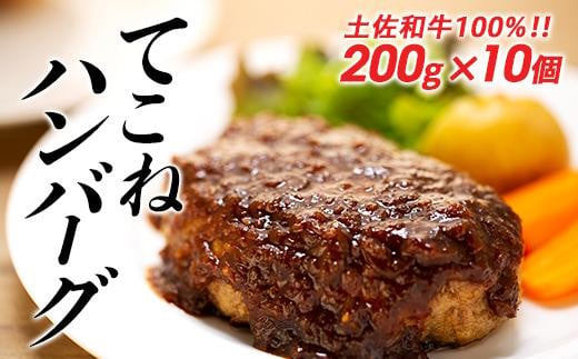 
土佐和牛100％てこねハンバーグ　デミソース付き（200g×10個）
