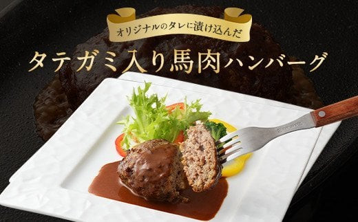 
タテガミ入り 馬肉ハンバーグ デミソース 200g×8個 セット
