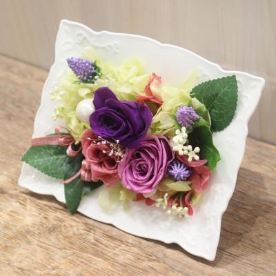 ふるさと納税 ふじみ野市 パープル系プリザーブドフラワー(クレア) |  | 02