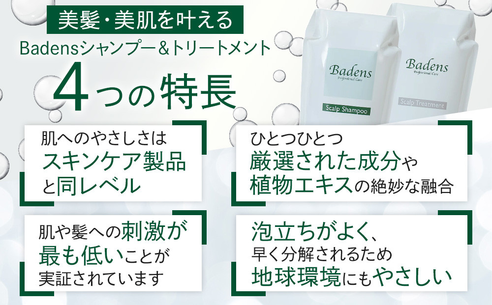 バーデンス　シャンプートリートメント（プレミアムフラワーの香り）
