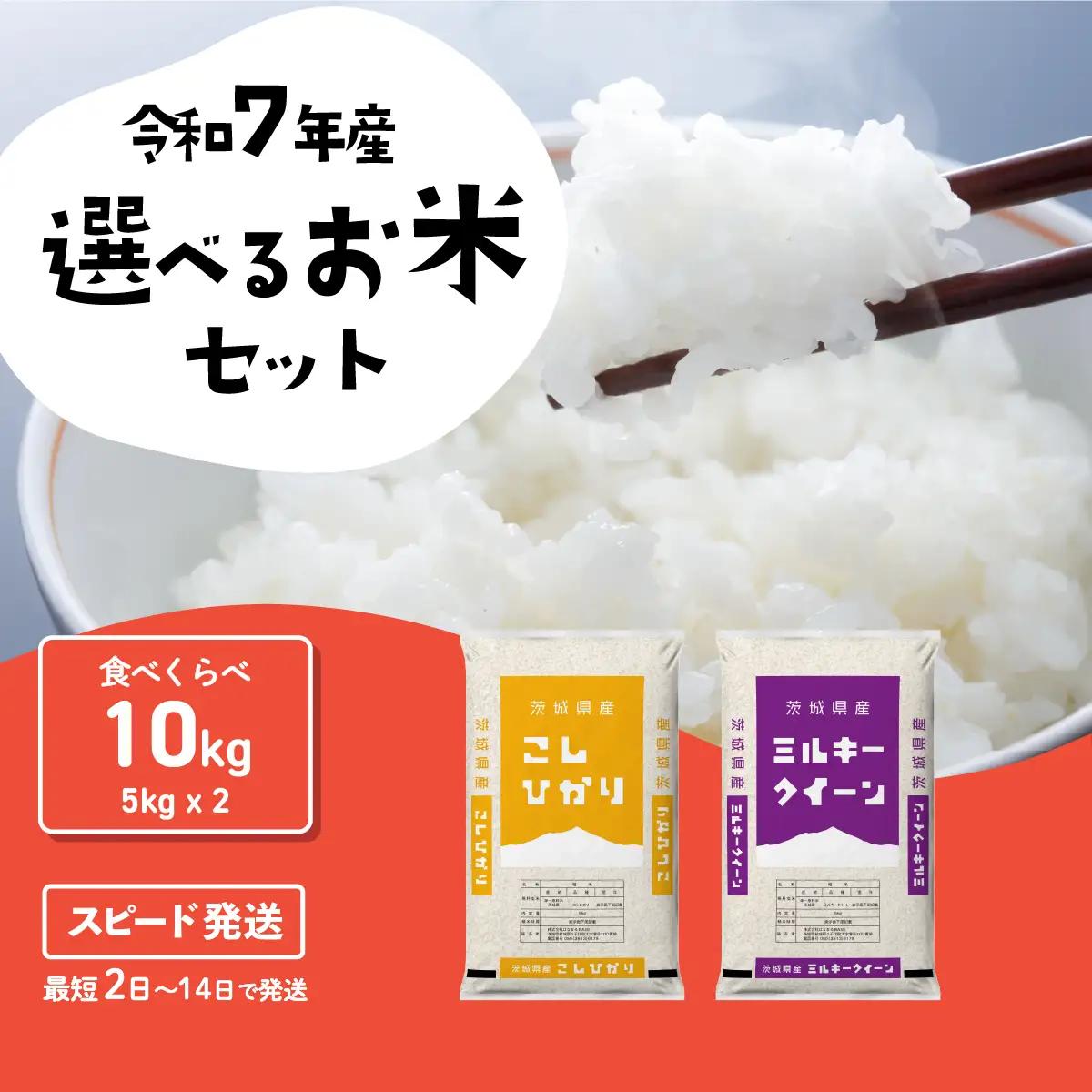 【精米】 食べ比べ 10kg スピード発送 令和7年産 精米 白米