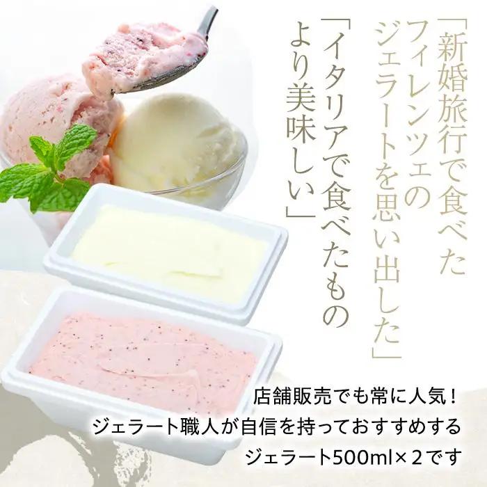 【数量限定】ジェラート 食べ比べ 朝搾りミルク TAROいちごミルク（500ml×2種）