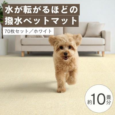 ふるさと納税 和泉市 水が転がる程の撥水性!防水ペットマット「UKU」70枚セット ホワイト【複数個口で配送】