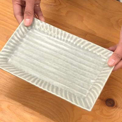 ふるさと納税 瑞浪市 【美濃焼/みずなみ焼】くすみグレーしのぎマルチトレー&ブルーグレーマルチカップ各2個セット 山喜製陶 |  | 02