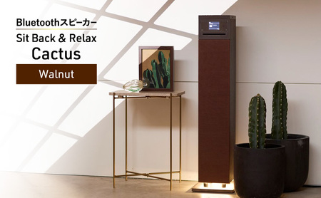 Sit Back ＆ Relax Cactus Walnut CD機能付きタワー型Bluetoothスピーカー オーディオ Bluetooth 東京都 文京区