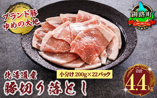 
豚肉 200g×22パック（計4.4kg） 訳アリ 部位混合 ウデ・モモ 切り落とし 小分け 国産 北海道産 人気 ブランド ゆめの大地 精肉 冷凍 牛肉 にも負けない人気 ウデ モモ 国産 バラエティーセット しゃぶしゃぶ 小分け ワンストップ オンライン申請 オンライン 申請
