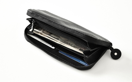 ロングウォレット（ブラック） topiv 長財布 / 本革 牛革小浜市 / topiv [BFAI007]