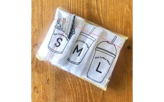 3人兄弟姉妹でおそろい/コーヒーカップ S×M×L プリント/ Tシャツ3枚組ギフトセット【出産祝い・誕生日・ギフト・プレゼント】（80cm×100cm×110cm）