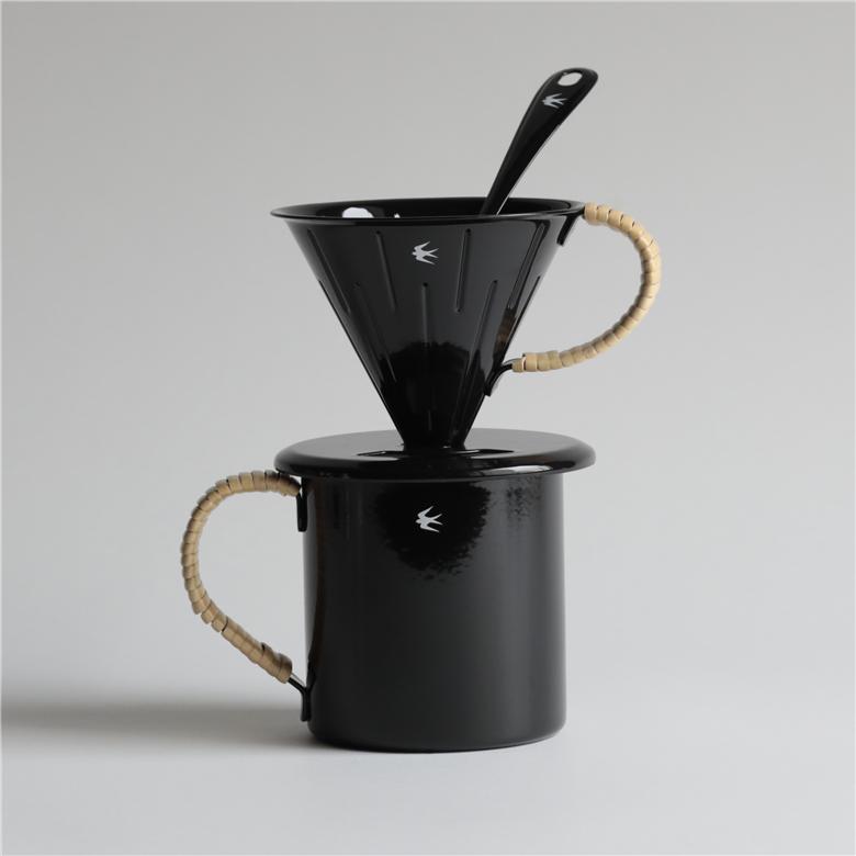 グローカルスタンダードプロダクツ TSUBAME RATTAN / Coffee Dripper & Mug セット / ブラック