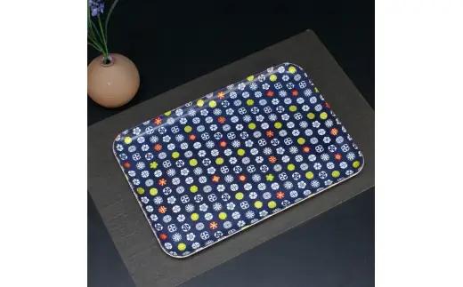 タツクラフト 友禅和紙トレー L 39cm 2枚セット 小花 小紋 【Tk324】【ttcf922-yul-8】