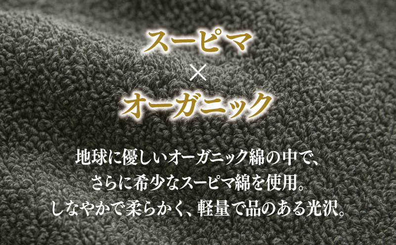 高級泉州タオル ラガマフィン バスタオル フェイスタオル グレー 各1枚 【国産 日用品 上質 タオル 国内製造】 099H1519