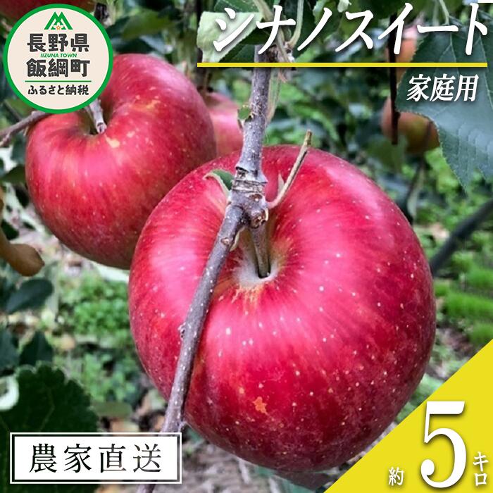 【ふるさと納税】 りんご シナノスイート 家庭用 5kg サイズおまかせ 井澤農園 沖縄県への配送不可 令和7年度収穫分 エコファーマー認定 長野県 飯綱町 〔 信州 果物 フルーツ リンゴ 林檎 長野 13000円 予約 農家直送 〕発送時期：2025年10月上旬〜2025年11月上旬 {**}