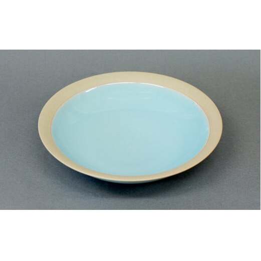 天青リム皿（大） カレー皿 パスタ皿 食器 梶原大敬 茂正工房 A25-329_イメージ4