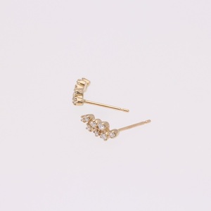 AQ-266　LB-22　KeriA K10　ラボグロウン　ダイヤモンド　ピアス　アクセサリー　ジュエリー　プレゼント