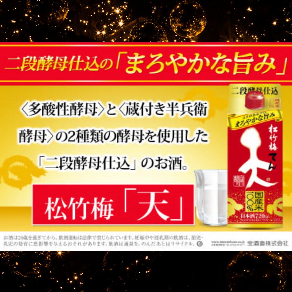 【ふるさと納税】松竹梅 天（てん） パック 720ml 6本【日本酒 清酒 酒 パック パック酒 紙パック 日本酒パック 飲み会 業務用 パーティ 家庭用 お返し ギフト プレゼント 贈答 お土産 宅呑み 家呑み 三重県 三重 みえ ミエ 四日市 四日市市】