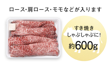 【土佐和牛】すき焼き・しゃぶしゃぶ用スライス肉 約600ｇ