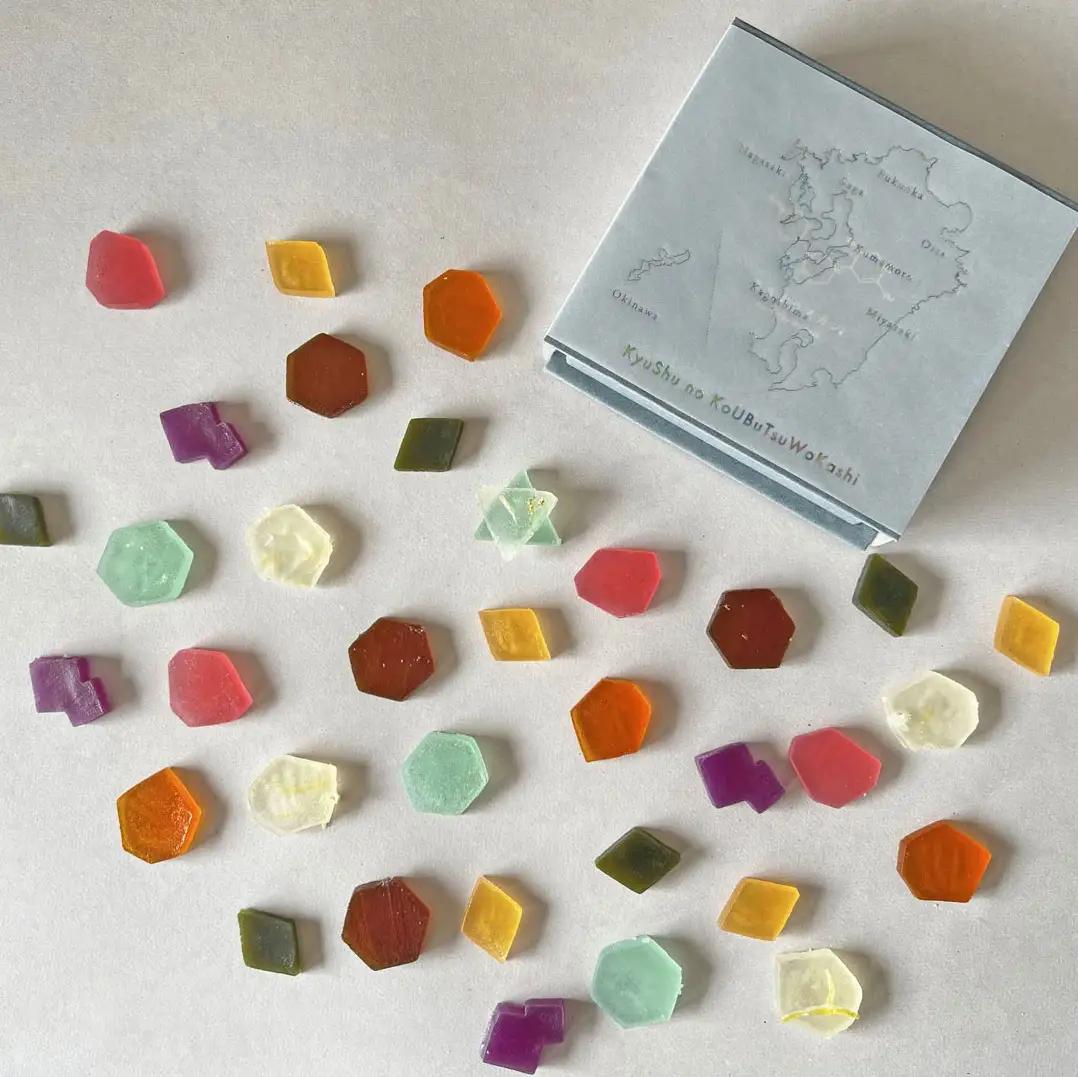 和菓子 こうぶつヲカシ 琥珀糖 2種 こうぶつのカケラ100g 九州のこうぶつヲカシ100g 食べ比べ セット B ハラペコラボ 鉱物 宝石 菓子 お菓子 スイーツ デザート おやつ ご当地 ご当地ス