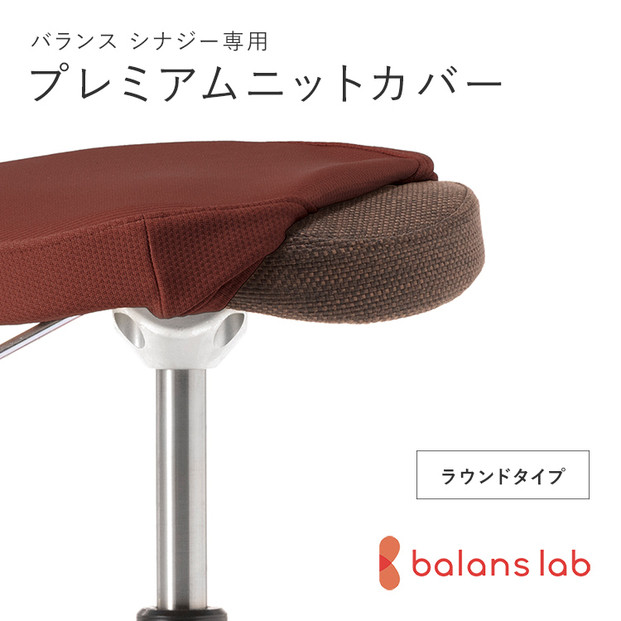 バランスシナジー専用プレミアムニットカバー（ダークブラウン）ラウンドシート用 はっ水加工【 バランスシナジー カバー 大阪府 門真市 】 272230_CM003VC03