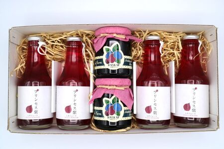 【1282】厚真の母さん手づくりジュース（紫蘇ストレート150ml×4本）＆ハスカップジャムコラボセット