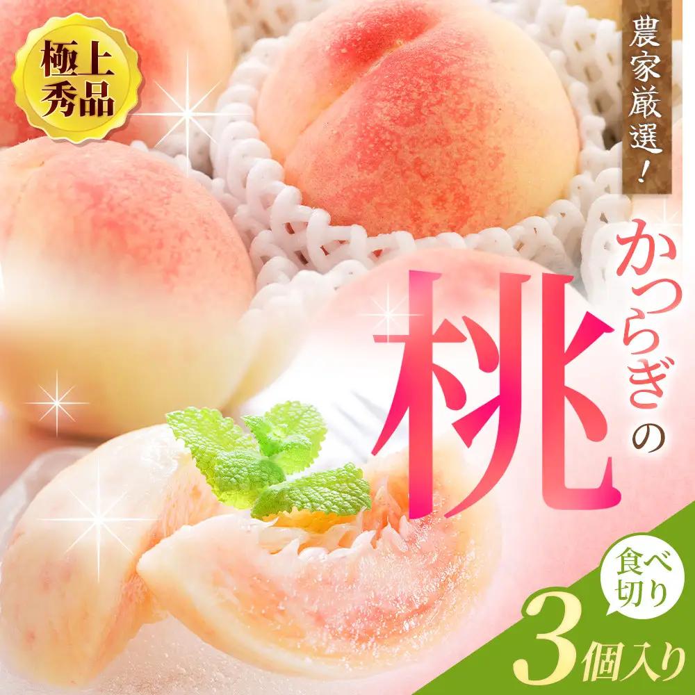 桃 食べきりサイズ 和歌山県産 桃 3玉【kgr002】