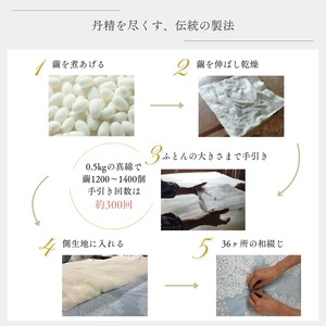 シルク100% 真綿布団 0.5kg シングル肌布団 京都金桝 