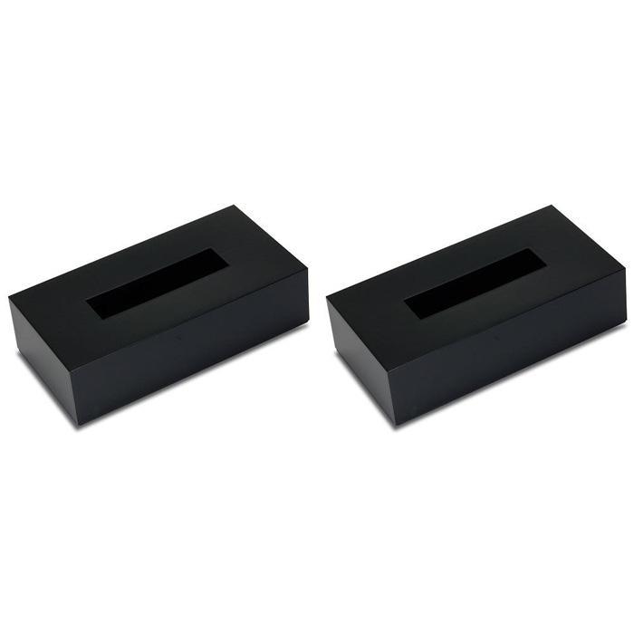 ティッシュBOX カラー ブラック 2個組 タツクラフト 【Tk127】　DA90050_イメージ2