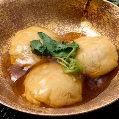 ふるさと納税 茨木市 《約6人前》藤熊　ふわふわすり身の湯葉包み【とろみスープ付き】6個×2　簡単調理の便利品 |  | 02