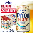 【ふるさと納税】定期便2回(月1回配送) オリオンビール オリオン ザ・ドラフト 350ml × 24缶 1ケース 24本 クラフトビール 沖縄 ビール BEER ドラフト 生ビール オリオン orion お酒 缶ビール 地ビール 箱買い まとめ買い アルコール 度数 5％ ギフト 誕生日 缶 送料無料