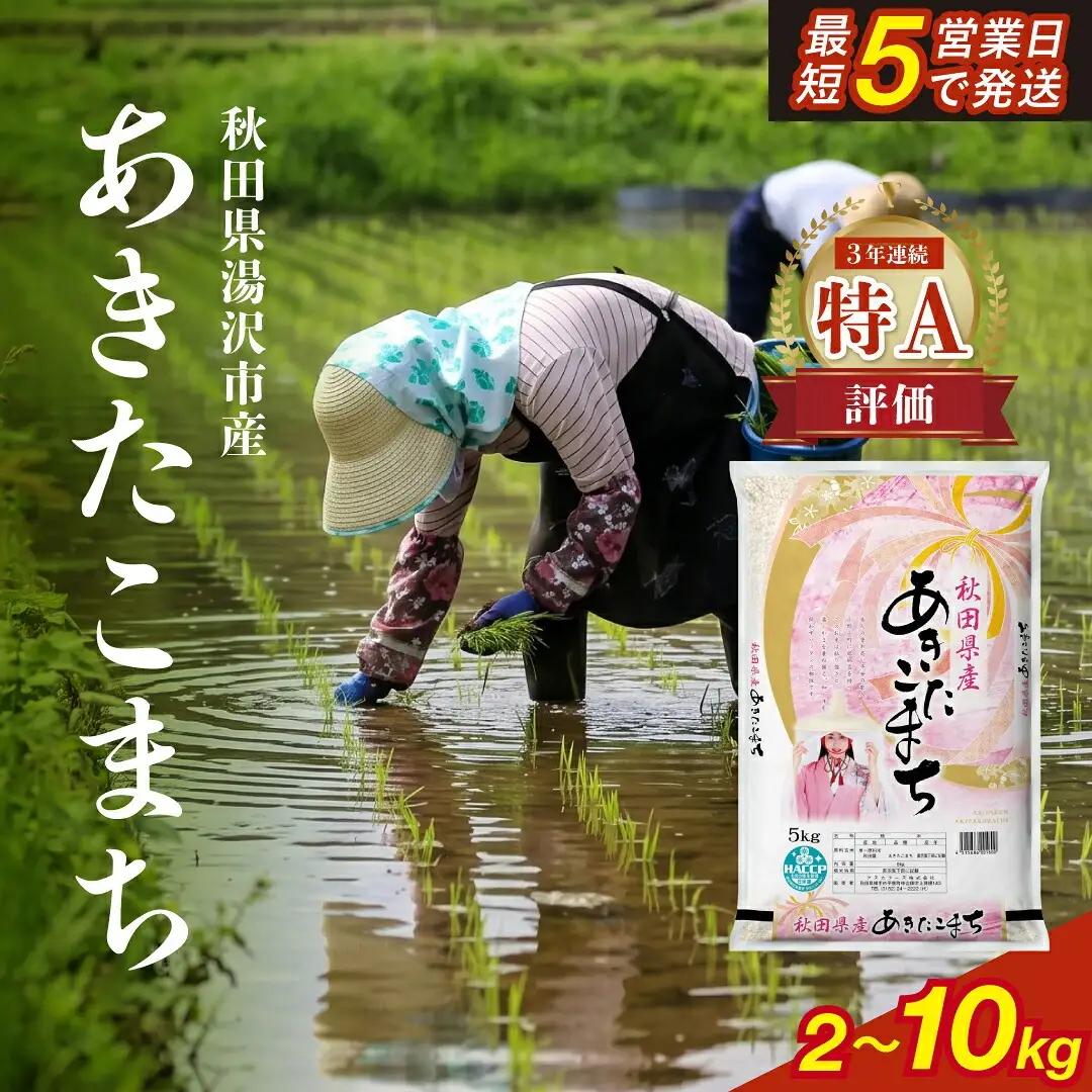 【令和7年産米】あきたこまち 2kg 精米 白米 農家直送 受賞歴多数 特別栽培米 自然由来の漢方栽培【渡部 浩見】[M2101]