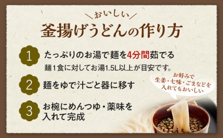 宮崎名物 釜揚げうどん 16食入り つゆ、揚げ玉、薬味付き