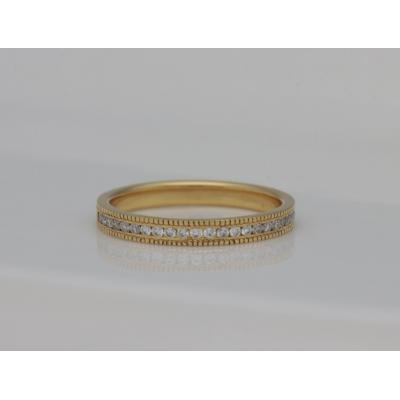 ふるさと納税 甲府市 K18鍛造リング　ミルハーフエタニティ　9000093154 |  | 01