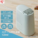 【ふるさと納税】スチーム式加湿器 120ml AHM-H12B-G フォググリーン スチーム式 加湿器 卓上 加湿 アロマ 卓上加湿器 加湿機 小型 湿度 コンパクト スチーム シンプル アイリスオーヤマ　 季節家電 乾燥対策