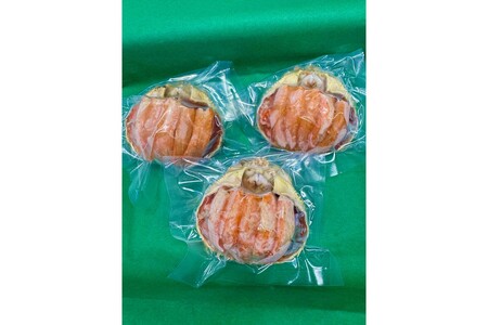 セイコガニ甲羅盛Mサイズ　3個セット　
