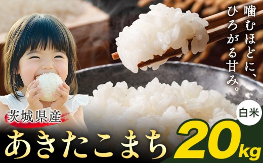 米 あきたこまち 白米 令和7年産 茨城 ふるさと米 20kg《1-5日以内に出荷予定(土日祝除く)》 茨城県 結城市 米 国産 お米 おこめ お弁当 おにぎり