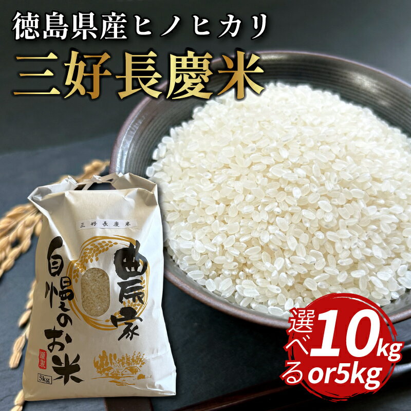 【ふるさと納税】 米 令和7年産 新米 5kg ～ 10kg ヒノヒカリ ひのひかり こめ kome お米 okome ギフト 送料無料 ご飯 ごはん おにぎり 白米 精米 贈答 ギフト プレゼント グルメ 徳島県 三好市 三野町 特産 三好長慶米 みよし 大西農園
