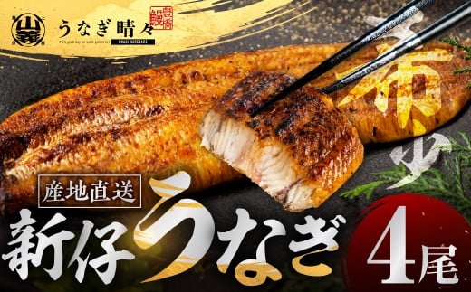 山義養魚の『うなぎ晴々』 4尾 希少  豊橋うなぎ 蒲焼 厳選 国産 新仔うなぎ 若うなぎ 鰻 簡易包装 ウナギ うなぎ 鰻 蒲焼 ギフト ひつまぶし 土用丑の日 ギフト 冷凍  丑の日 簡単調理 豊橋うなぎ お取り寄せ 送料無料 年末年始 年末 年越し 正月 ごちそう