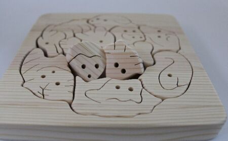 おもちゃ パズル 干支パズル 手作り ハンドメイド 干支 インテリア 玩具 木製 天然木 赤松 福祉施設  